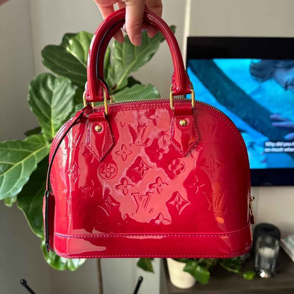 Louis Vuitton Red Vernis Alma BB